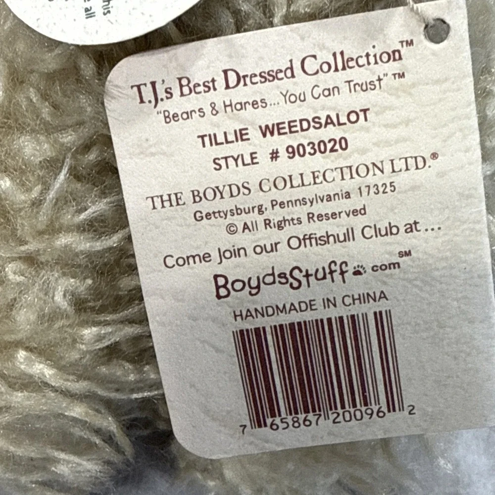 BOYDS BEARS NWT BEST DRESSED  8